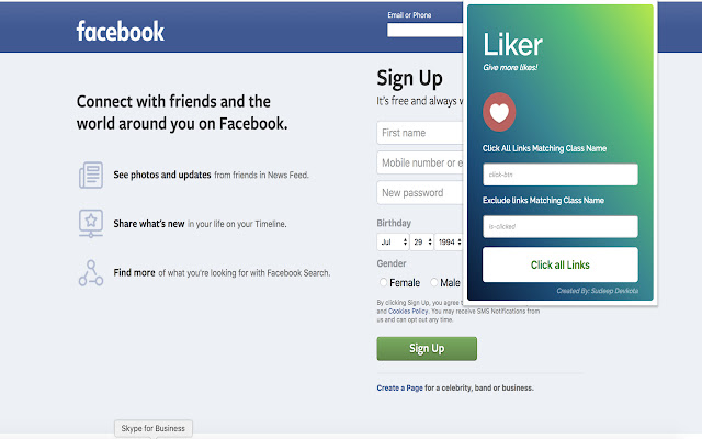 Liker the Ultimate Like/Follow Button from Chrome web store to be run with OffiDocs Chromium online Liker the Ultimate Like/Follow Button from Chrome web store to be run with OffiDocs Chromium online