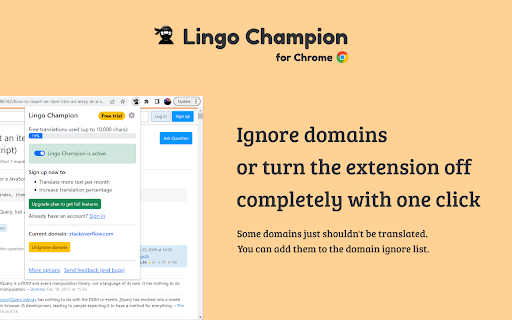 Lingo Champion from Chrome web store to be run with OffiDocs Chromium online Lingo Champion from Chrome web store to be run with OffiDocs Chromium online