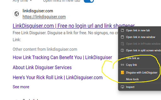 LinkDisguiser from Chrome web store to be run with OffiDocs Chromium online LinkDisguiser from Chrome web store to be run with OffiDocs Chromium online