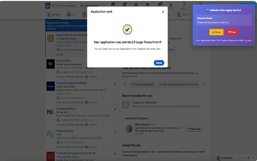 LinkedIn Agent Auto Apply from Chrome web store to be run with OffiDocs Chromium online LinkedIn Agent Auto Apply from Chrome web store to be run with OffiDocs Chromium online