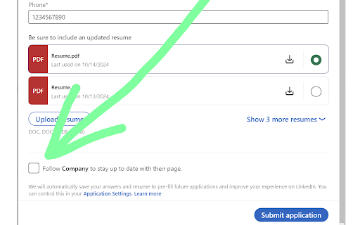 LinkedIn Easy Apply Without Follow from Chrome web store to be run with OffiDocs Chromium online LinkedIn Easy Apply Without Follow from Chrome web store to be run with OffiDocs Chromium online