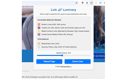 Link Luminary from Chrome web store to be run with OffiDocs Chromium online Link Luminary from Chrome web store to be run with OffiDocs Chromium online