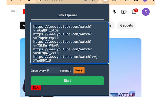Link Opener from Chrome web store to be run with OffiDocs Chromium online Link Opener from Chrome web store to be run with OffiDocs Chromium online