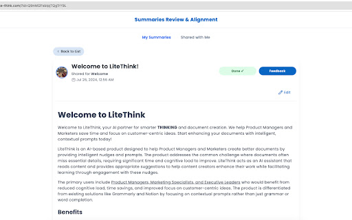 LiteThink from Chrome web store to be run with OffiDocs Chromium online LiteThink from Chrome web store to be run with OffiDocs Chromium online