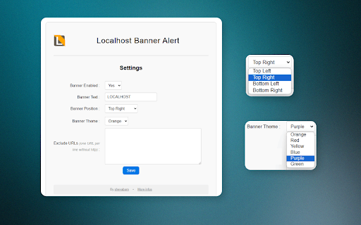 Localhost Banner Alert from Chrome web store to be run with OffiDocs Chromium online Localhost Banner Alert from Chrome web store to be run with OffiDocs Chromium online