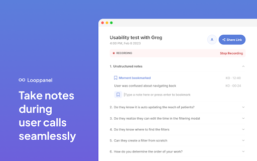 Looppanel Record Transcribe Video from Chrome web store to be run with OffiDocs Chromium online Looppanel Record Transcribe Video from Chrome web store to be run with OffiDocs Chromium online
