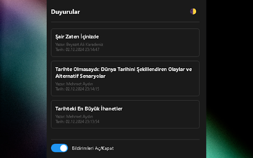 İLTER Dergisi Duyuru Takip from Chrome web store to be run with OffiDocs Chromium online İLTER Dergisi Duyuru Takip from Chrome web store to be run with OffiDocs Chromium online