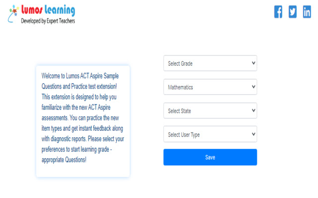 Lumos Learning SBAC Practice Tests from Chrome web store to be run with OffiDocs Chromium online Lumos Learning SBAC Practice Tests from Chrome web store to be run with OffiDocs Chromium online