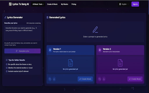 Lyric to Song Redirector from Chrome web store to be run with OffiDocs Chromium online Lyric to Song Redirector from Chrome web store to be run with OffiDocs Chromium online
