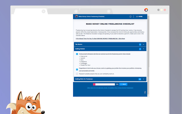 Make Money Online Freelancing (Checklist) from Chrome web store to be run with OffiDocs Chromium online Make Money Online Freelancing (Checklist) from Chrome web store to be run with OffiDocs Chromium online