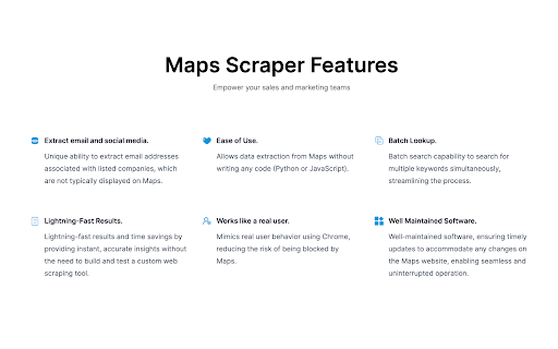 Maps Scraper Leads Data Extractor from Chrome web store to be run with OffiDocs Chromium online Maps Scraper Leads Data Extractor from Chrome web store to be run with OffiDocs Chromium online