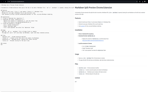 Markdown Split Preview from Chrome web store to be run with OffiDocs Chromium online Markdown Split Preview from Chrome web store to be run with OffiDocs Chromium online