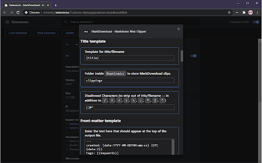 MarkSnip Markdown Web Clipper from Chrome web store to be run with OffiDocs Chromium online MarkSnip Markdown Web Clipper from Chrome web store to be run with OffiDocs Chromium online