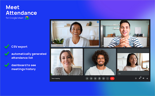 Meet Attendance from Chrome web store to be run with OffiDocs Chromium online Meet Attendance from Chrome web store to be run with OffiDocs Chromium online