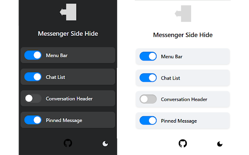Messenger Side Hide from Chrome web store to be run with OffiDocs Chromium online Messenger Side Hide from Chrome web store to be run with OffiDocs Chromium online