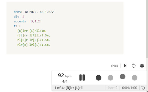 Metronome Trainer from Chrome web store to be run with OffiDocs Chromium online Metronome Trainer from Chrome web store to be run with OffiDocs Chromium online