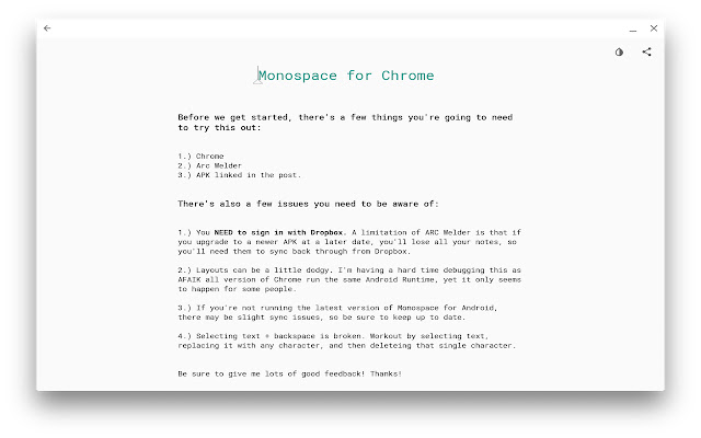 Monospace from Chrome web store to be run with OffiDocs Chromium online Monospace from Chrome web store to be run with OffiDocs Chromium online