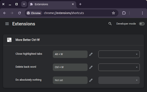 More Better Ctrl W from Chrome web store to be run with OffiDocs Chromium online More Better Ctrl W from Chrome web store to be run with OffiDocs Chromium online