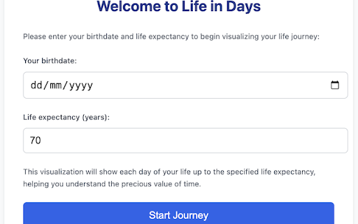Motivation: Life in Days from Chrome web store to be run with OffiDocs Chromium online Motivation: Life in Days from Chrome web store to be run with OffiDocs Chromium online