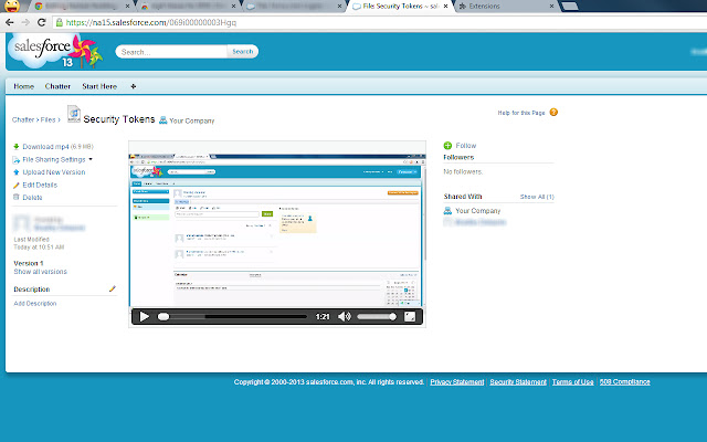 mp4 Viewer for SFDC Chatter from Chrome web store to be run with OffiDocs Chromium online mp4 Viewer for SFDC Chatter from Chrome web store to be run with OffiDocs Chromium online