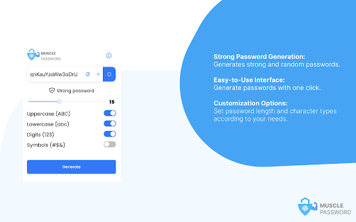 Muscle Password from Chrome web store to be run with OffiDocs Chromium online Muscle Password from Chrome web store to be run with OffiDocs Chromium online