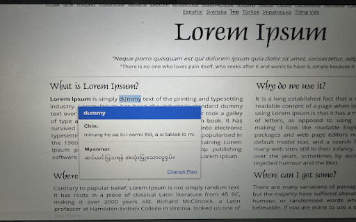 Myanmar Pop up Dictionary from Chrome web store to be run with OffiDocs Chromium online Myanmar Pop up Dictionary from Chrome web store to be run with OffiDocs Chromium online