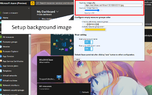 My Azure Portal Extention from Chrome web store to be run with OffiDocs Chromium online My Azure Portal Extention from Chrome web store to be run with OffiDocs Chromium online