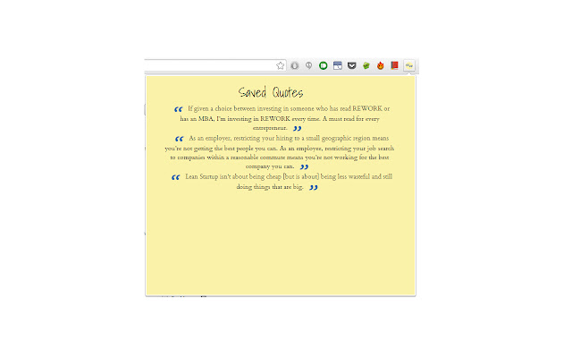 My Quotes from Chrome web store to be run with OffiDocs Chromium online My Quotes from Chrome web store to be run with OffiDocs Chromium online
