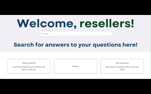 My Reseller Genie Web Extension from Chrome web store to be run with OffiDocs Chromium online My Reseller Genie Web Extension from Chrome web store to be run with OffiDocs Chromium online