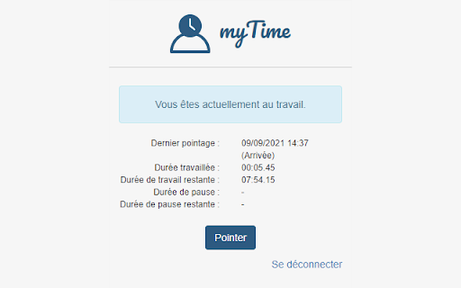 myTime from Chrome web store to be run with OffiDocs Chromium online myTime from Chrome web store to be run with OffiDocs Chromium online