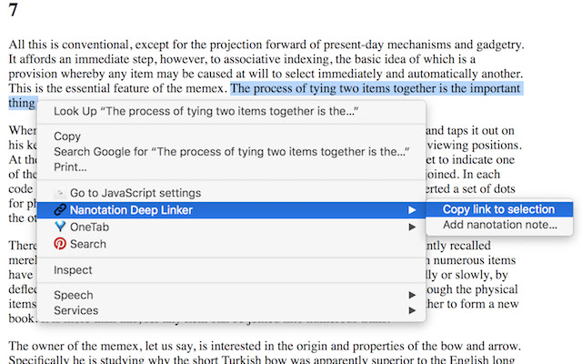 Nanotation Deep Linker from Chrome web store to be run with OffiDocs Chromium online Nanotation Deep Linker from Chrome web store to be run with OffiDocs Chromium online