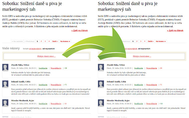 Napravovač hodnocení na Novinky.cz from Chrome web store to be run with OffiDocs Chromium online Napravovač hodnocení na Novinky.cz from Chrome web store to be run with OffiDocs Chromium online