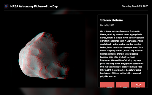 NASA Image of the Day from Chrome web store to be run with OffiDocs Chromium online NASA Image of the Day from Chrome web store to be run with OffiDocs Chromium online