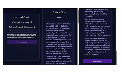 Natal Chart – Birth Chart Astrology Tool from Chrome web store to be run with OffiDocs Chromium online Natal Chart – Birth Chart Astrology Tool from Chrome web store to be run with OffiDocs Chromium online