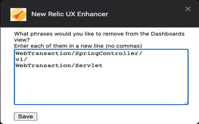 New Relic UX Enhancer from Chrome web store to be run with OffiDocs Chromium online New Relic UX Enhancer from Chrome web store to be run with OffiDocs Chromium online