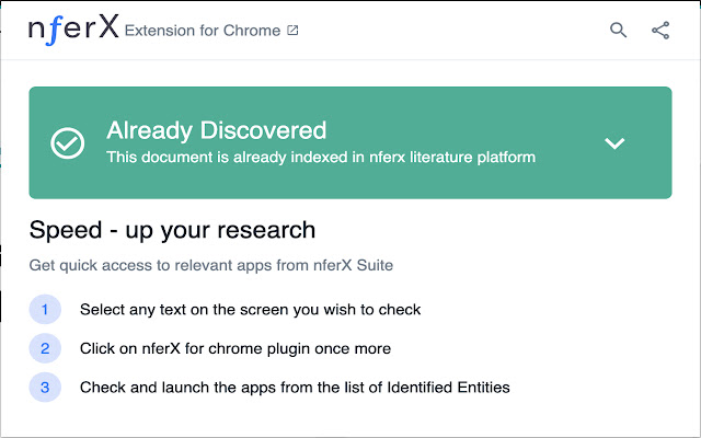 nferX Nucleus from Chrome web store to be run with OffiDocs Chromium online nferX Nucleus from Chrome web store to be run with OffiDocs Chromium online