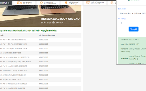 Định Giá Mac from Chrome web store to be run with OffiDocs Chromium online Định Giá Mac from Chrome web store to be run with OffiDocs Chromium online