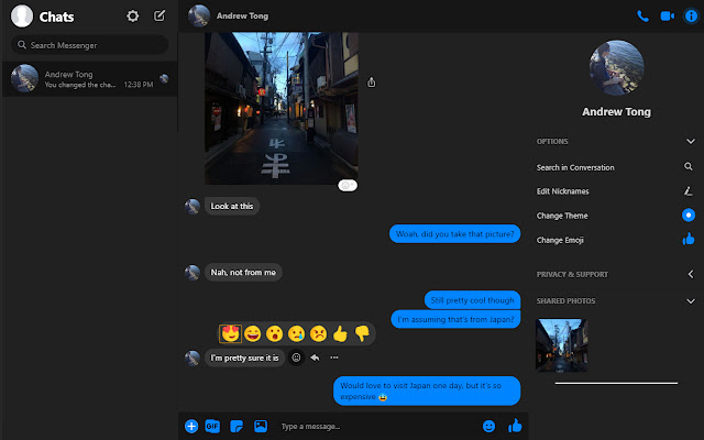 Nightmode Messenger from Chrome web store to be run with OffiDocs Chromium online Nightmode Messenger from Chrome web store to be run with OffiDocs Chromium online