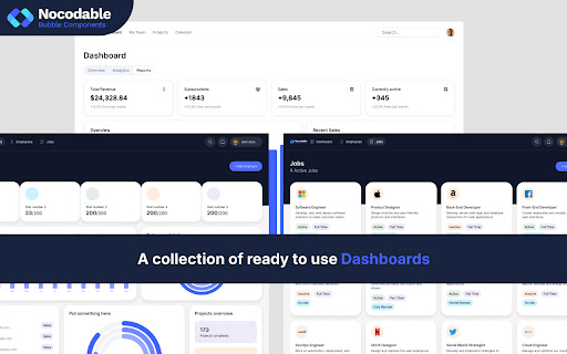 Nocodable Components Library for Bubble.io from Chrome web store to be run with OffiDocs Chromium online Nocodable Components Library for Bubble.io from Chrome web store to be run with OffiDocs Chromium online