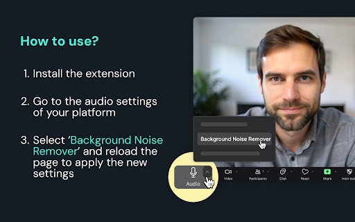 Noise Cancelling App from Chrome web store to be run with OffiDocs Chromium online Noise Cancelling App from Chrome web store to be run with OffiDocs Chromium online