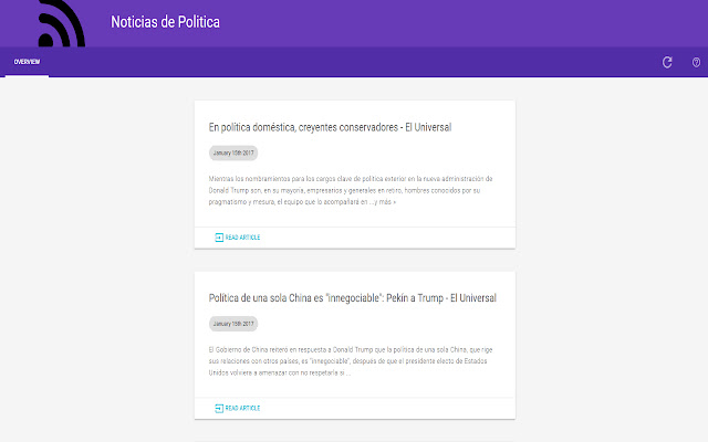 Noticias de Politica from Chrome web store to be run with OffiDocs Chromium online Noticias de Politica from Chrome web store to be run with OffiDocs Chromium online
