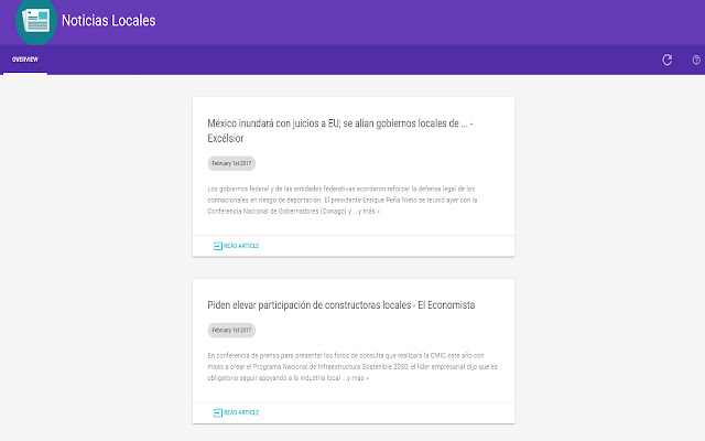 Noticias Locales from Chrome web store to be run with OffiDocs Chromium online Noticias Locales from Chrome web store to be run with OffiDocs Chromium online