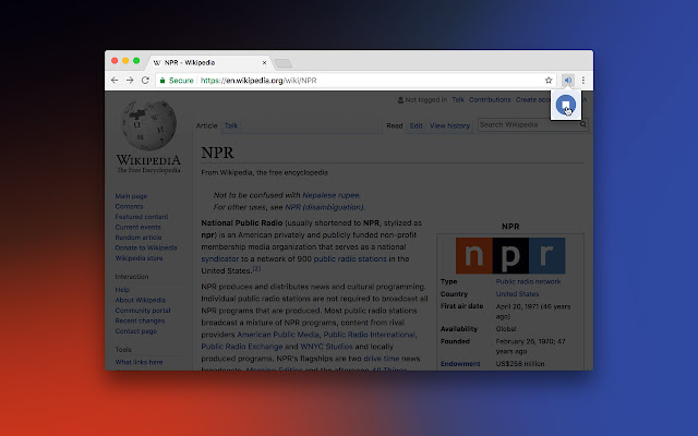 NPR Player from Chrome web store to be run with OffiDocs Chromium online NPR Player from Chrome web store to be run with OffiDocs Chromium online