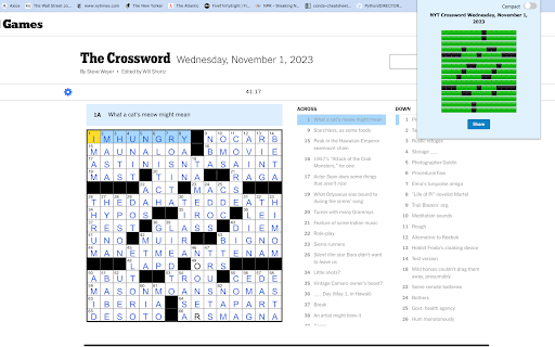 NYT Crossword Share from Chrome web store to be run with OffiDocs Chromium online NYT Crossword Share from Chrome web store to be run with OffiDocs Chromium online