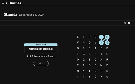 NY Times Games Dark Mode from Chrome web store to be run with OffiDocs Chromium online NY Times Games Dark Mode from Chrome web store to be run with OffiDocs Chromium online
