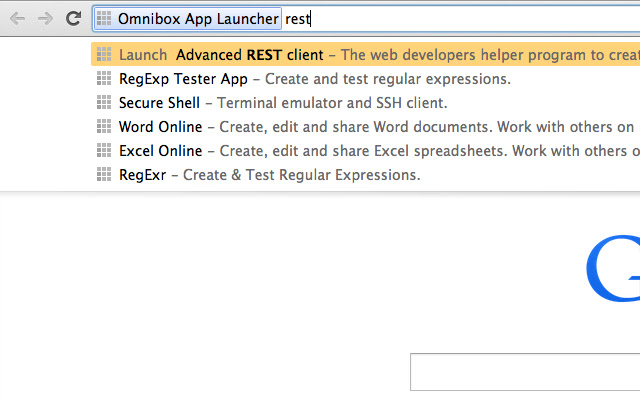 Omnibox App Launcher from Chrome web store to be run with OffiDocs Chromium online Omnibox App Launcher from Chrome web store to be run with OffiDocs Chromium online