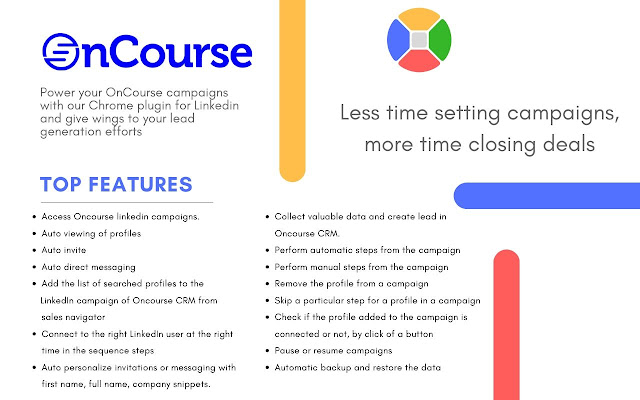 Oncourse for LinkedIn from Chrome web store to be run with OffiDocs Chromium online Oncourse for LinkedIn from Chrome web store to be run with OffiDocs Chromium online
