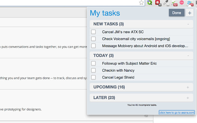One Click Asana List from Chrome web store to be run with OffiDocs Chromium online One Click Asana List from Chrome web store to be run with OffiDocs Chromium online