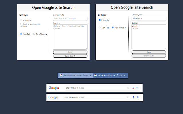 Open Google :site Search from Chrome web store to be run with OffiDocs Chromium online Open Google :site Search from Chrome web store to be run with OffiDocs Chromium online