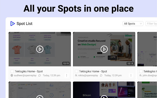 OpenReplay Spot Record Report Bugs from Chrome web store to be run with OffiDocs Chromium online OpenReplay Spot Record Report Bugs from Chrome web store to be run with OffiDocs Chromium online